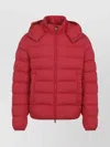 Moncler Quilted Down Jacket With Detachable Hood