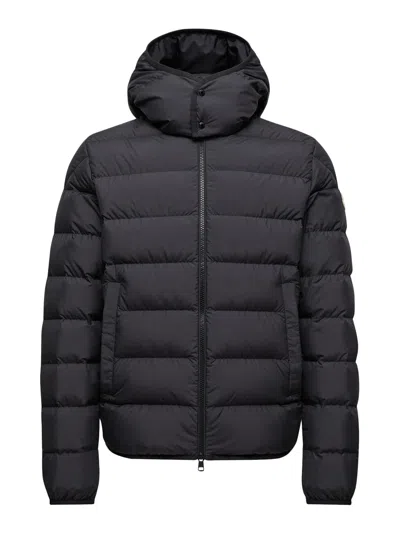 Moncler Montbrocq Short Down Jacket With Hood In Black