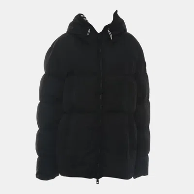 Pre-owned Moncler Montcla Black Hooded Short Down Jacket Xxl