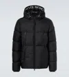 Moncler Montcla Water Repellent Short Hooded Down Jacket In Black