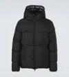 Moncler Montcla Water Repellent Short Hooded Down Jacket In Black
