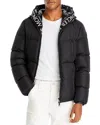 Moncler Montcla Water Repellent Short Hooded Down Jacket In Black