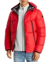 Moncler Montcla Water Repellent Down Jacket In Red