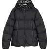 Moncler Montcla Water Repellent Short Hooded Down Jacket In Black