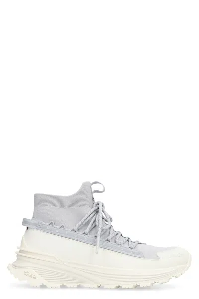 MONCLER MONTE RUNNER GLITTER HIGH-TOP SNEAKERS