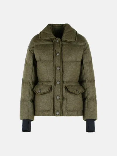 Moncler Monteain Loden Down Coat In Green