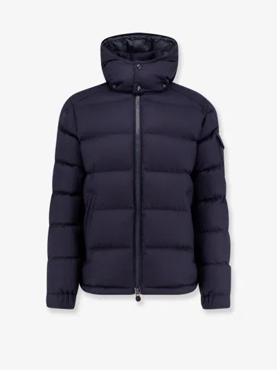 Moncler Men Montgenevre Virgin Wool Down Jacket In Blue
