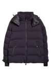 Moncler Grenoble Ski Jacket Montgetech With Hood In Blue