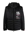 Moncler Monthey Zip-up Padded Jacket In Black