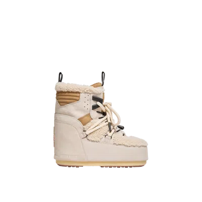 Moncler Moon Boot X Icon Low Padded Snow Boot, Women, Beige, Size: 36-38 In Brown