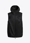 Moncler Moretan Zip-up Vest In Black