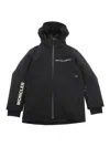 Moncler Logo Parka In Black