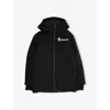 Moncler Black Moriond Hooded Shell Jacket 6-14 In Black