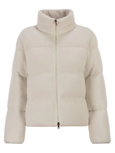 Moncler Mornas Short Down Jacket In White