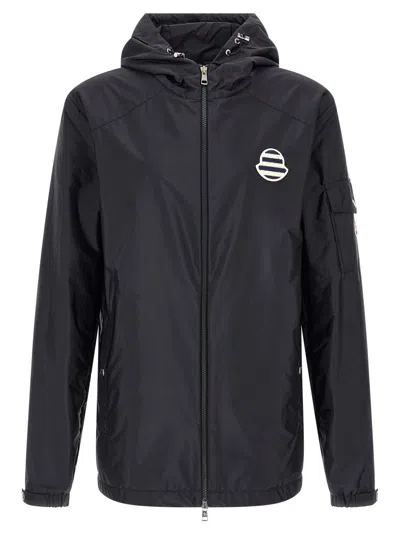 Moncler Mornay Puffer Jackets Blue In Black