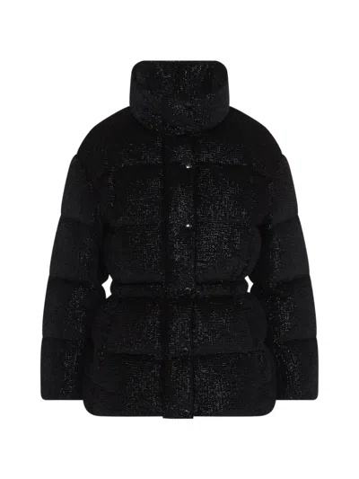 Moncler Mouettes Short Down Jacket In Black