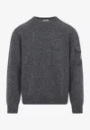Moncler Wool Cashmere Pocket Sweater In Black
