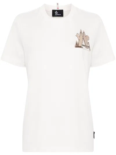 MONCLER MOUNTAIN-LOGO T-SHIRT