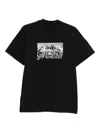 Moncler Graphic Mountain Print Short Sleeve T-shirt In Black