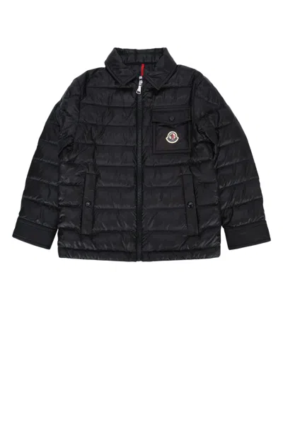 Moncler Kids' Mourillon Shirt Jacket In Black