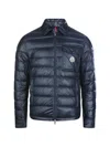 Moncler Mourillon Zipped Quilted Jacket In Blue