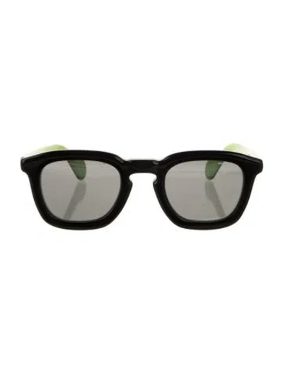 Pre-owned Moncler Mr  Wayfarer Sunglasses In Black