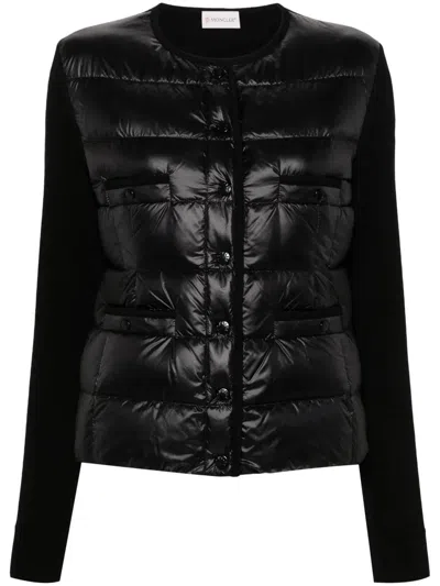 Moncler Multi-panel Design Jacket In Black