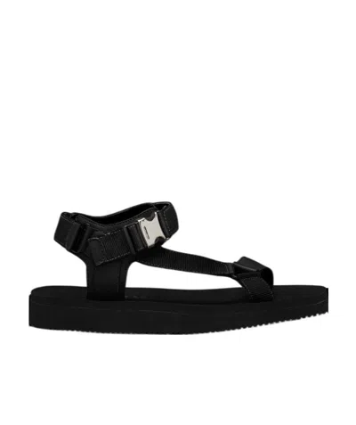 Moncler Black Flavia Buckle Sandals