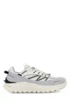 Moncler Light Grey Real Leather Trailgrip Gtx Low Top Sneakers In Multi