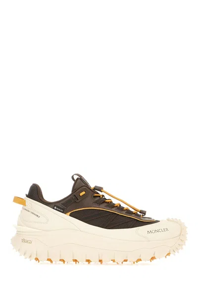 Moncler Multicolor Fabric Trailgrip Gtx Sneakers In Brown