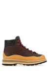 Moncler Peka Trek Leather Hiking Boots In Multicoloured