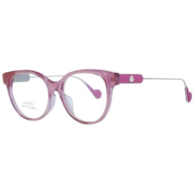 Moncler Mo-1047129 Metal And Plastic Butterfly-frame Eyeglasses In Pink