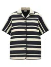 Moncler Striped Shirt Shirt, Blouse Multicolor In Multicolor