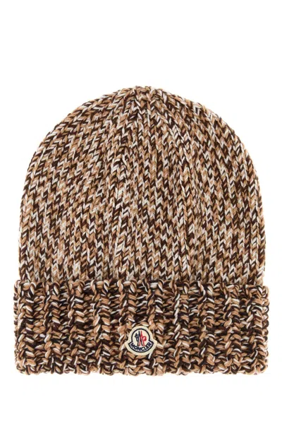 MONCLER MULTICOLOR WOOL BEANIE HAT