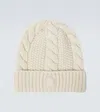 MONCLER LOGO WOOL AND CASHMERE BEANIE