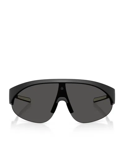 Moncler Myrr Oval Sunglasses In Black