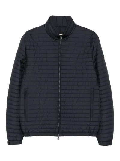 Moncler Myrrhe Quilted Zip-up Jacket In Blue