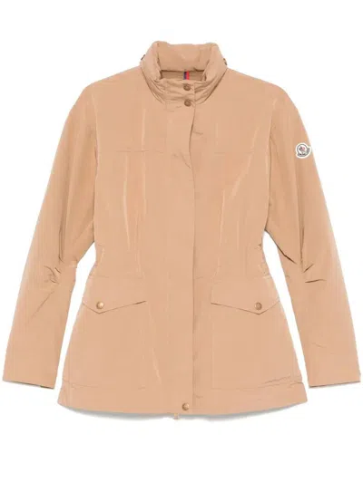 Moncler Nades Jacket Clothing In Brown