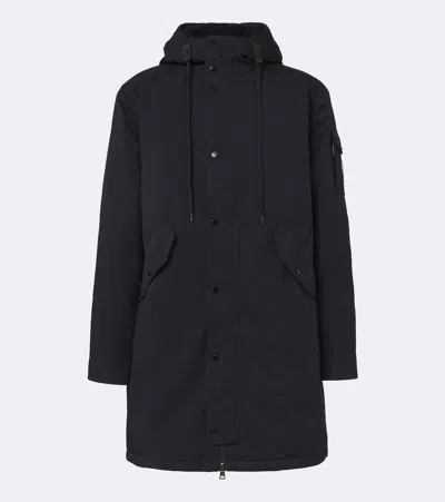 Moncler Nahan Hooded Down Coat In Blue