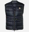 Moncler Nai Nylon Down Vest In Blau