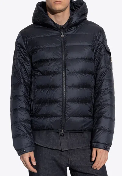 Moncler Najan Down Hooded Jacket In Blue