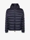 Moncler Najan Short Down Jacket With Hood In Blue
