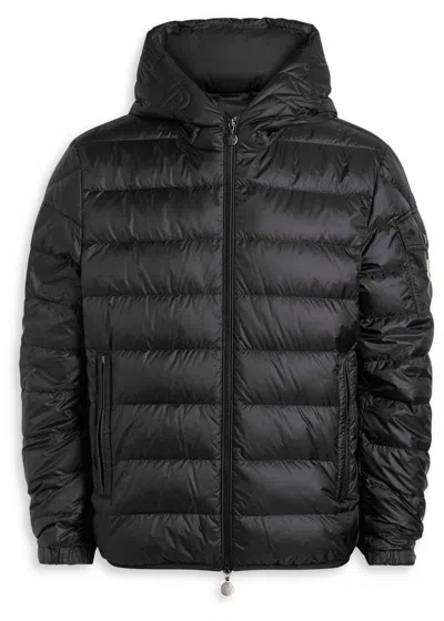 Moncler Najan Quilted Hooded Shell Jacket In Black