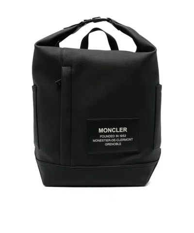 MONCLER MONCLER NAKOA LOGO PATCH BACKPACK