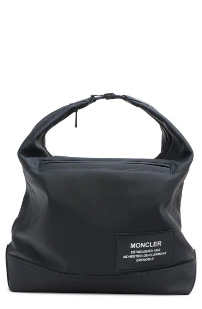 Moncler Nakoa Coated Canvas Tote In Blue