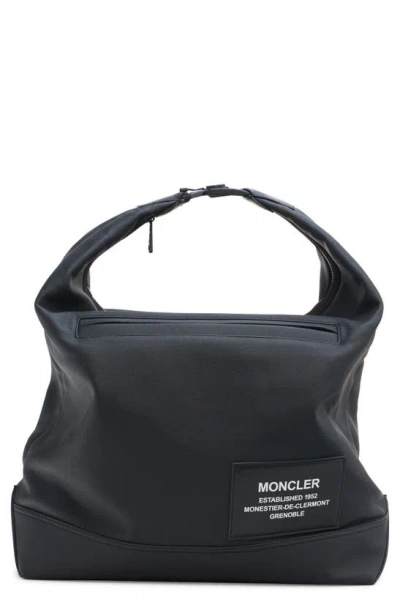 Moncler Nakoa Coated Canvas Tote In Black