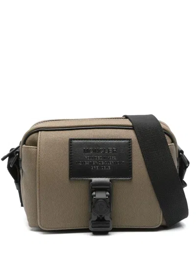 Moncler Nakoa Cross Body Bag In Green