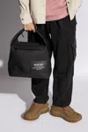 Moncler Nakoa Coated Canvas Tote In Black