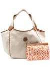 Moncler Nalani Canvas Tote Bag In Neutrals