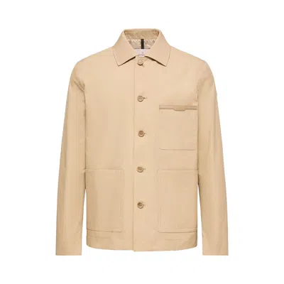 Pre-owned Moncler Nanav Shirt Jacket 'tan' | Men's Size 4 In Brown